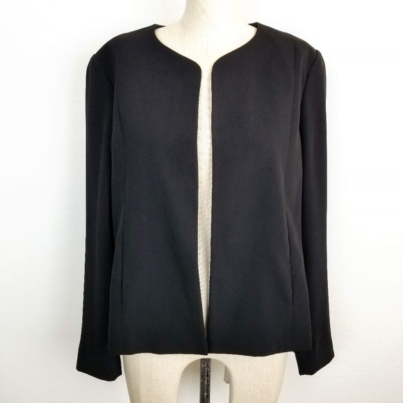Eileen Fisher Jackets & Blazers - Eileen Fisher Silk Lined Collarless Open Blazer
